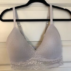 Aerie Lace Wireless bra grey 34DD